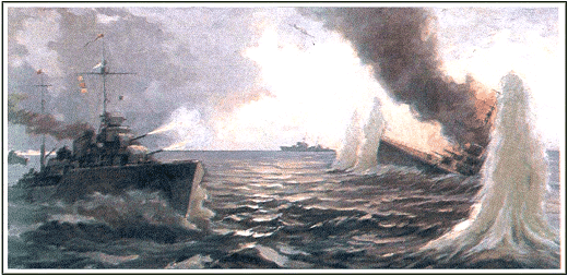 Бой кораблей КБФ в Ирбенском проливе