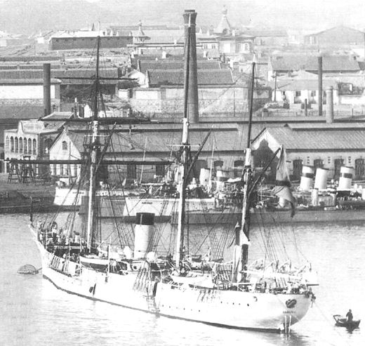 Вспомогательный крейсер Добровольного флота Забияка в Порт-Артуре