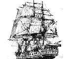 Рисунок русского фрегата